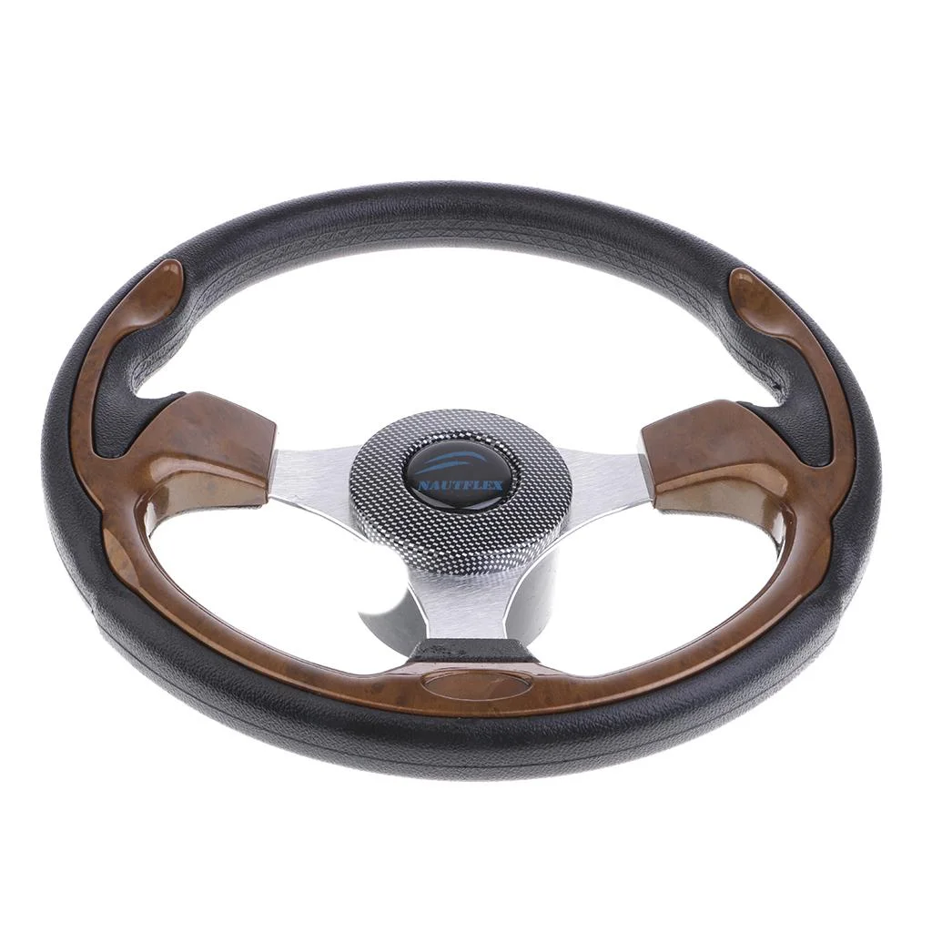 Marine Boat 13.6'' 320mm Steering Wheel W/ 3/4'' Tapered Key Adapter 3 spoke