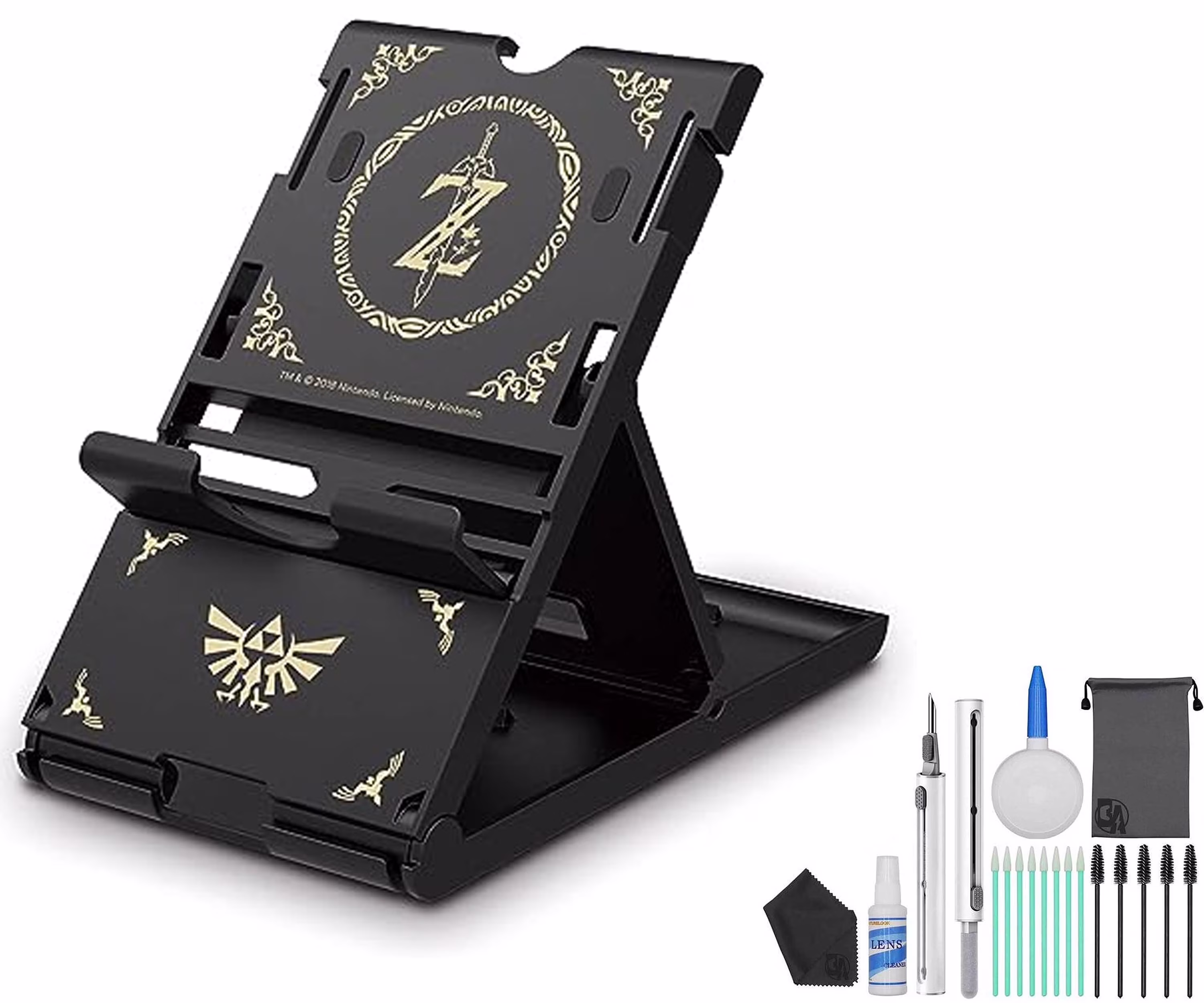 Nintendo Switch Compact Playstand Officially Licensed by Nintendo with BOLT AXTION Bundle