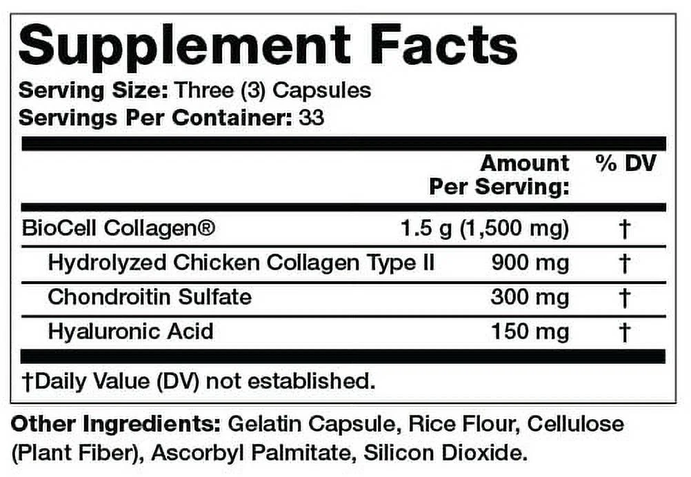 Olympian Labs Hyaluronic Acid Capsules, 150 mg, 100 count