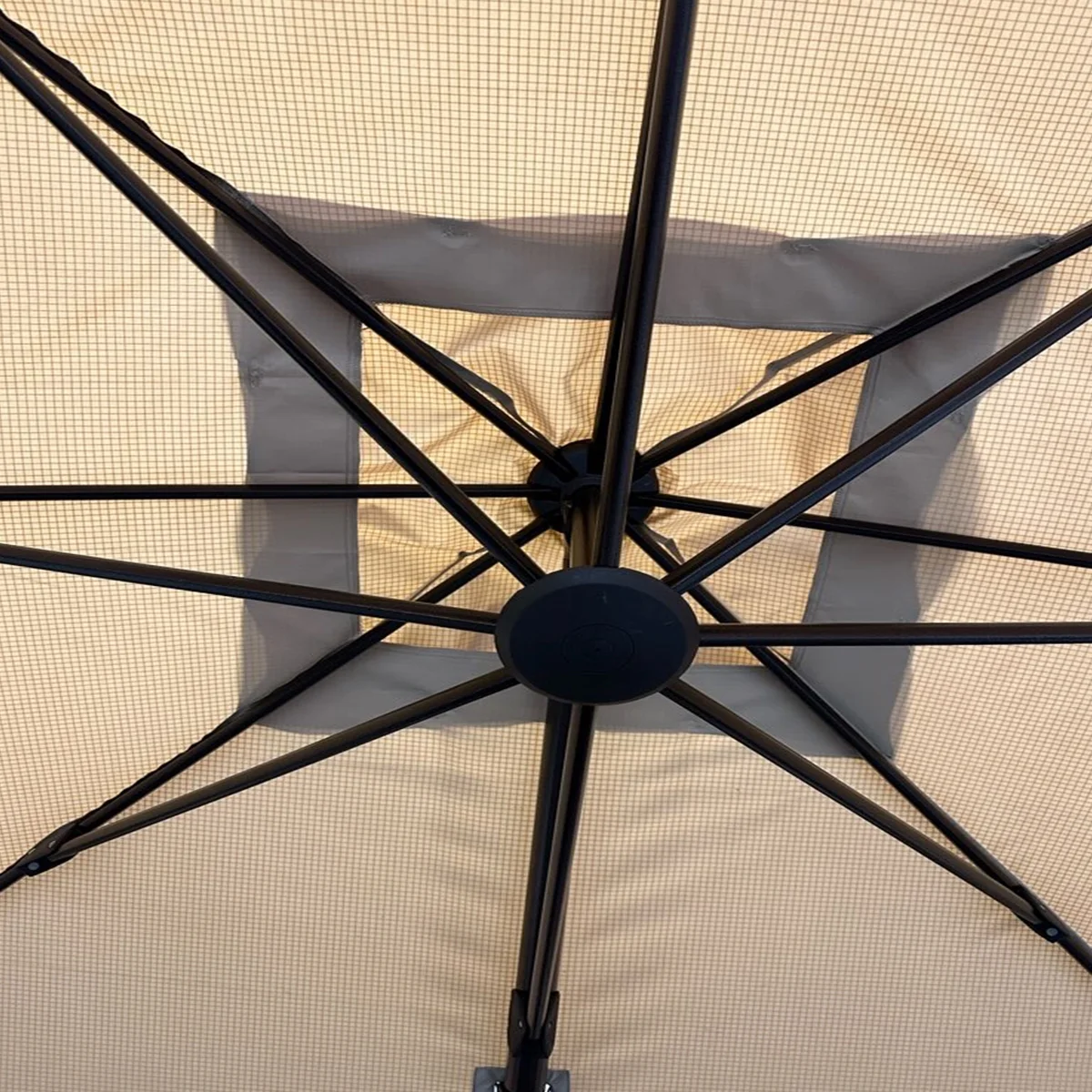 Garden Winds Replacement Canopy Top Cover Compatible with The Hampton Bay Square 10x10 YJAF-819C Umbrella - Riplock 500
