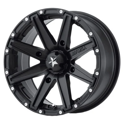 4/137 Motosport Alloys M33 Clutch Wheel 14x7 4.0 + 3.0 Satin Black for Can-Am Outlander 650 EFI XT-P 2010-2011
