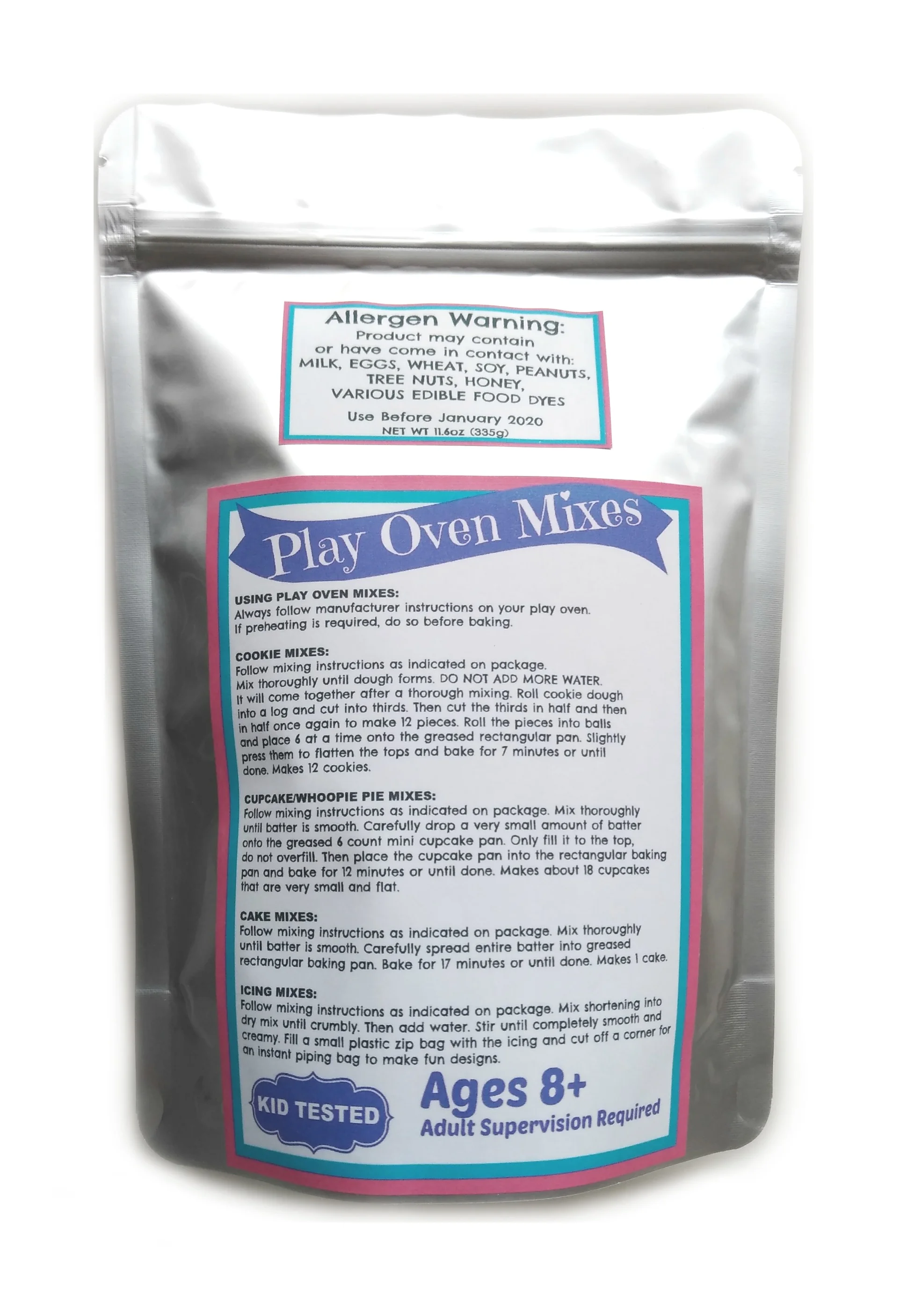 Easy to Bake Oven Mixes Children's Play Toy Oven Real 12 Super Pack Mega Refill Kit Cupcakes Cookies Frosting Sprinkles Ultimate Set Cooking Baking Supplies Net Wt 11.6 oz