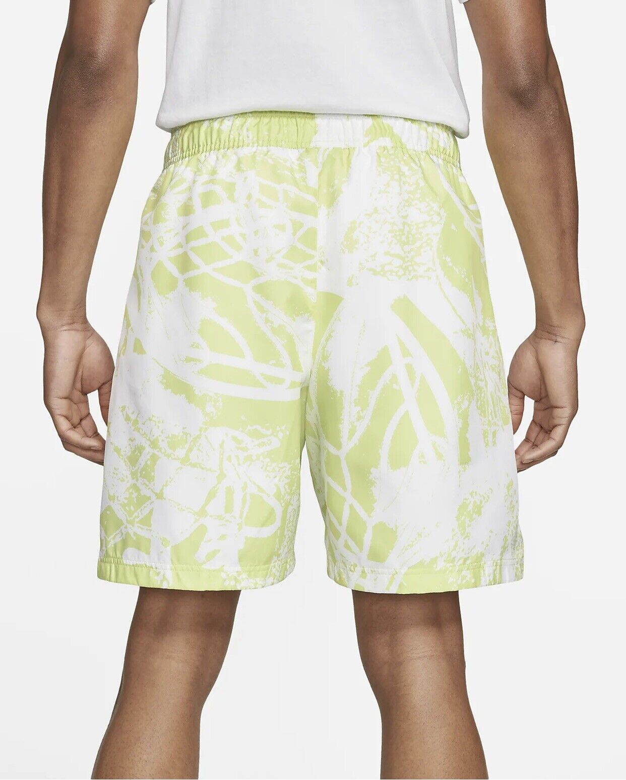 Nike Men's Air Jordan Flight Printed Poolside AOP Shorts Limelight Size L NWT