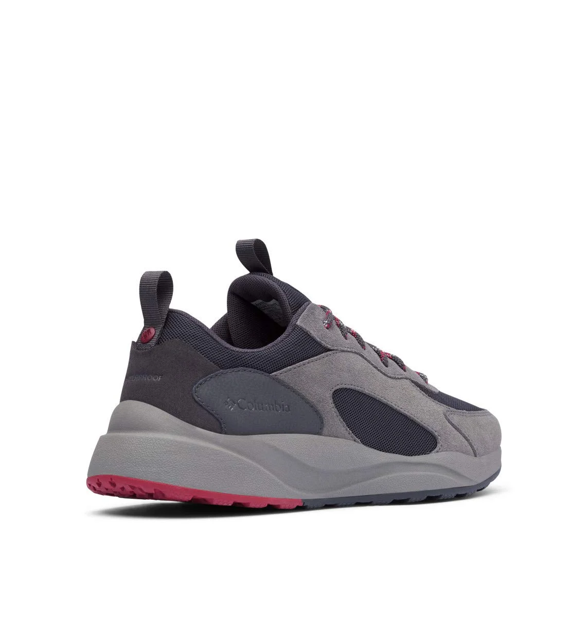 Columbia Men's Pivot Waterproof, Shark/Red Element, 8.5