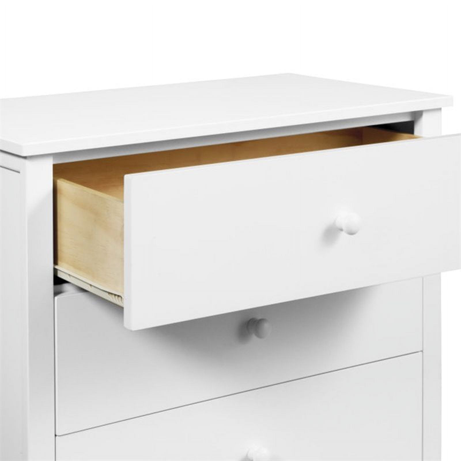 4-in-1 Convertible Crib and Dresser with Removable Changing Tray Set in White