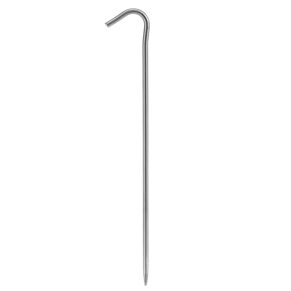 Lixada 6pcs/10pcs Titanium Tent Pegs Titanium Tent Nails Outdoor Camping Tent Stakes Bend Hook