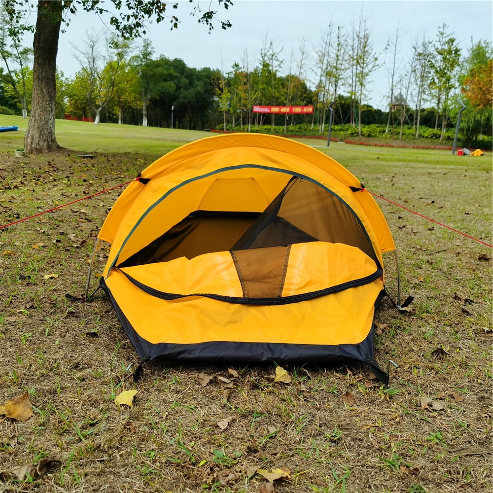 Yabuy Backpacking Tent Camping Sleeping Bag Tent Lightweight Single Person Tent