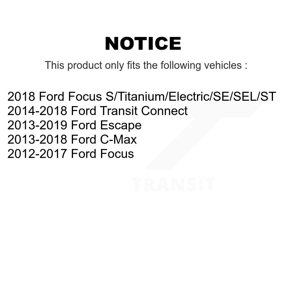 Transit Auto - Front Right (Passenger) Steering Tie Rod End & Boot Kit For Ford Escape Focus Connect C-Max K7B-100094