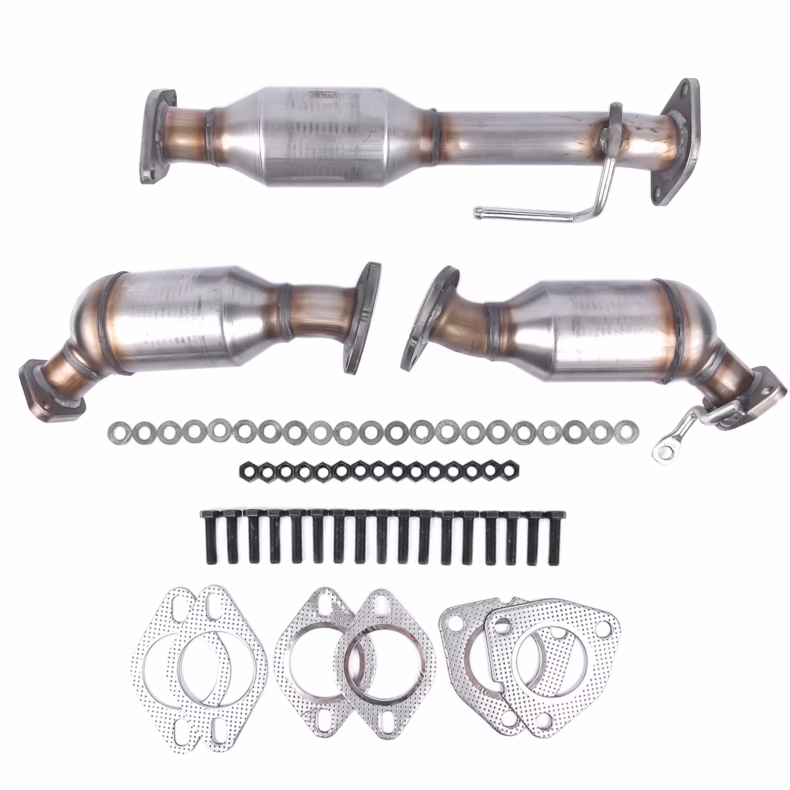 NEWZQ 3Pcs Catalytic Converter Set for Buick Enclave Chevrolet Traverse GMC Acadia 2007-2017
