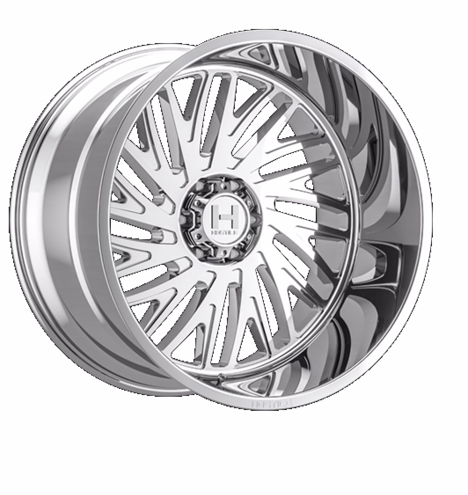 22x12 Hostile H131 Syclone Armor Plated (Chrome) Wheel 8x170 (-44mm)