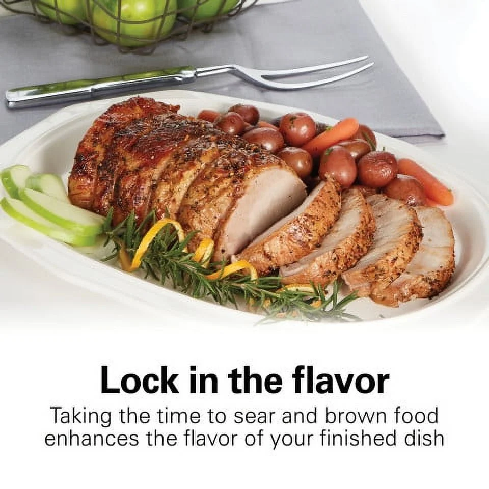 Hamilton Beach Stovetop Sear & Cook Slow Cooker, 6 Quart, 33669