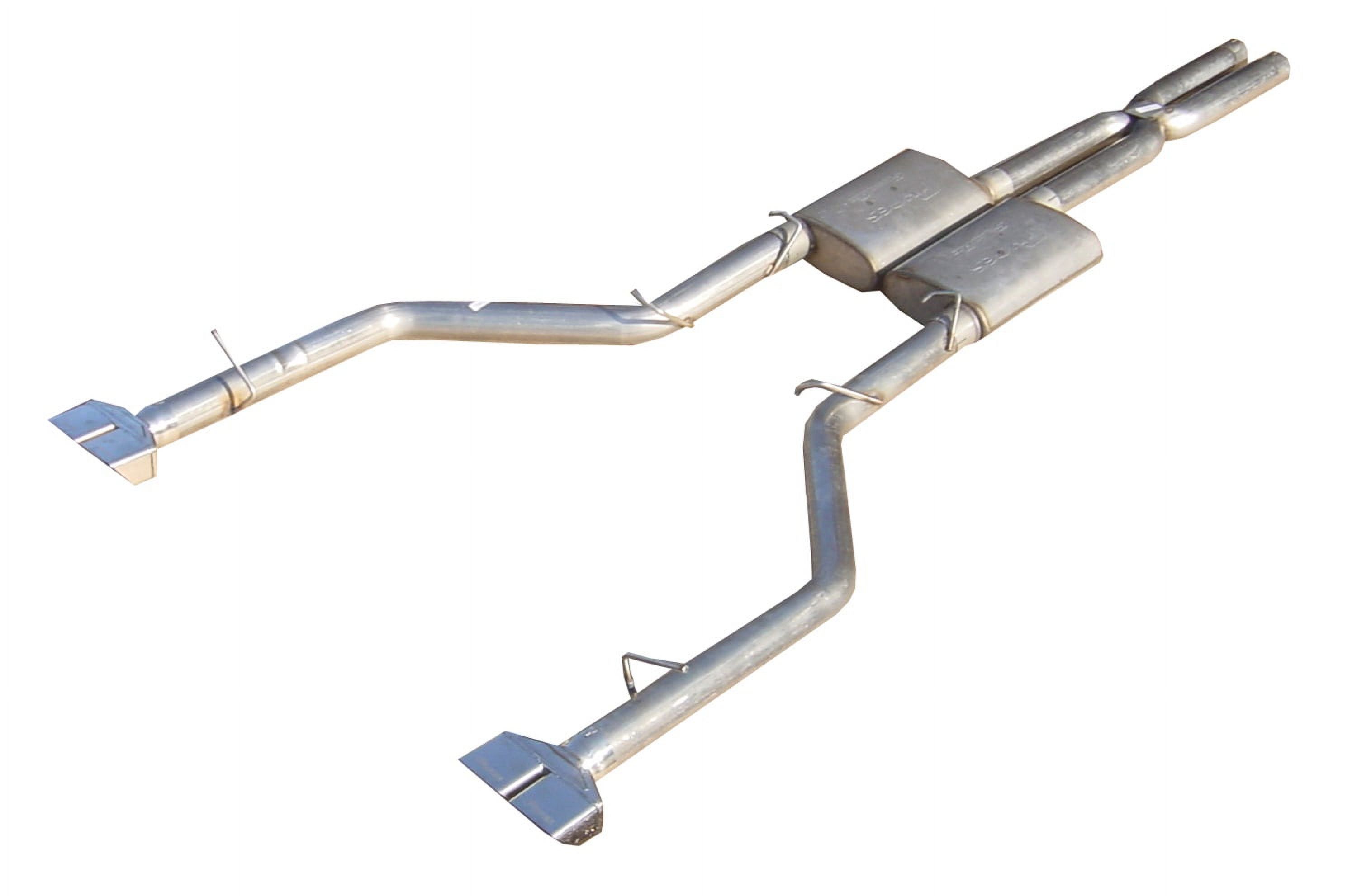Pypes SMC20S Street Pro Cat-Back Exhaust X-Pipe System 2-1/2 in Diameter - Dual Tips - Stainless