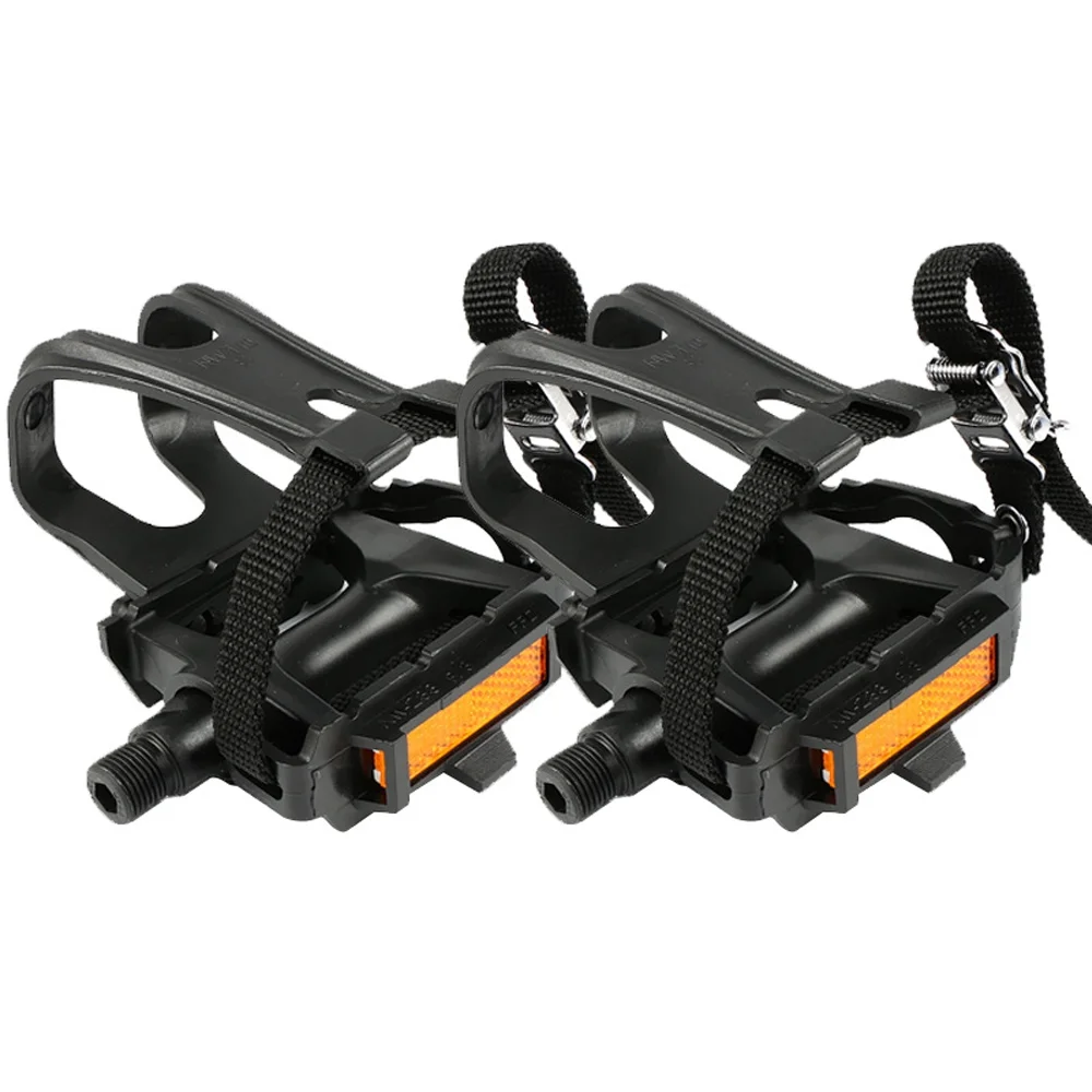 walmeck NonSlip Pedal Straps MTB Road Bike Pedals Bearing Pedal Binding Band Pedals Belt Cycling Accessory
