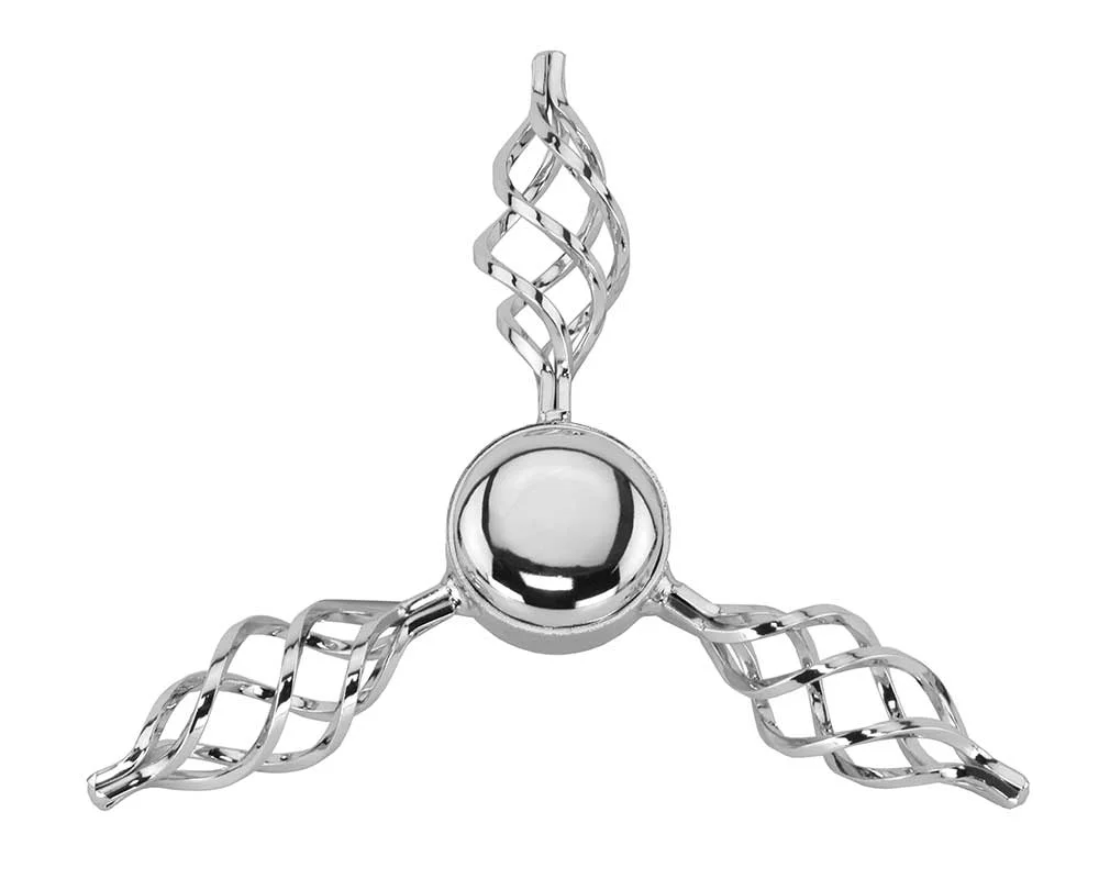 Bike Cage Twisted Knock-Off T/Less Chrome. bike part, bicycle parts.