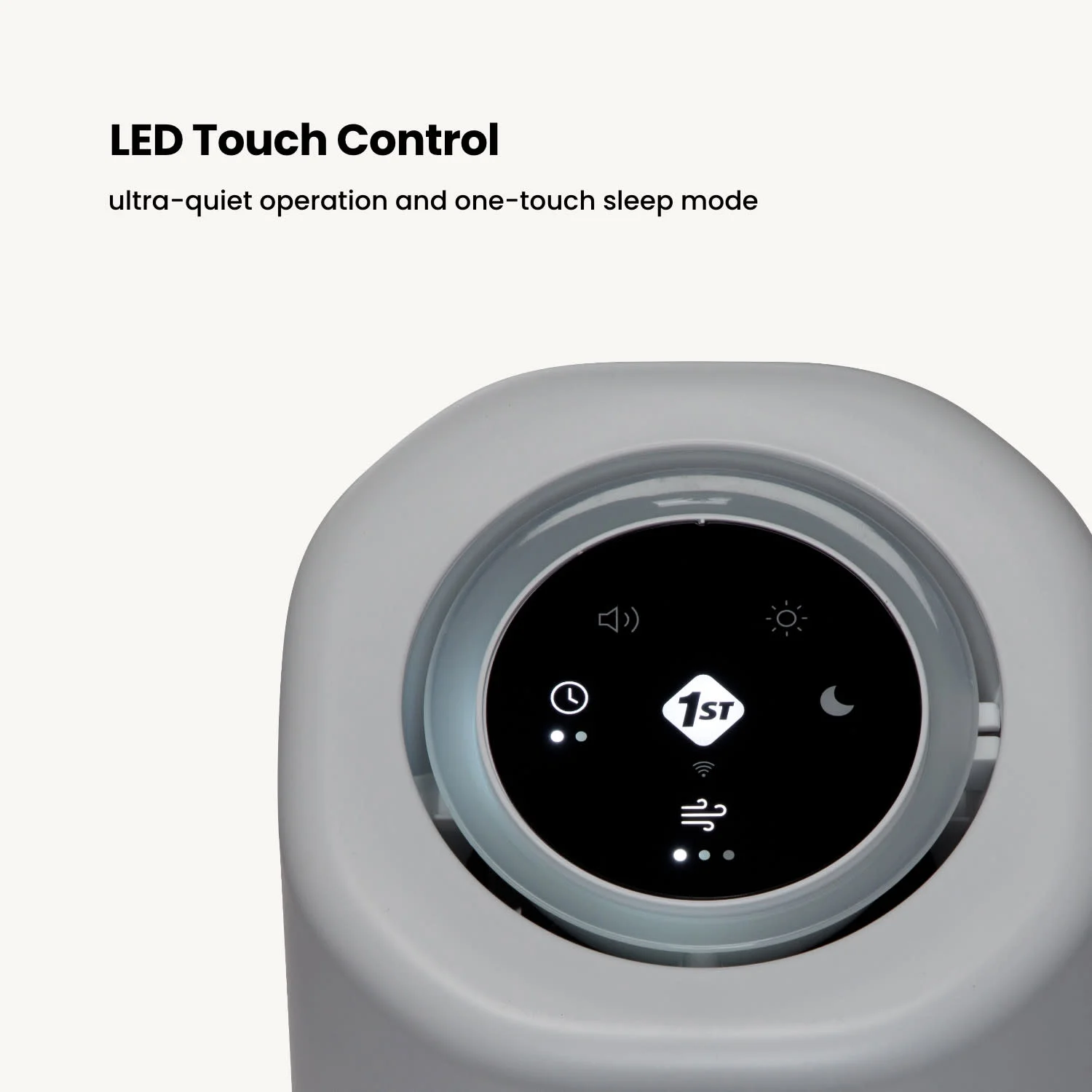 Safety 1st Smart Air Purifier, Natural with White