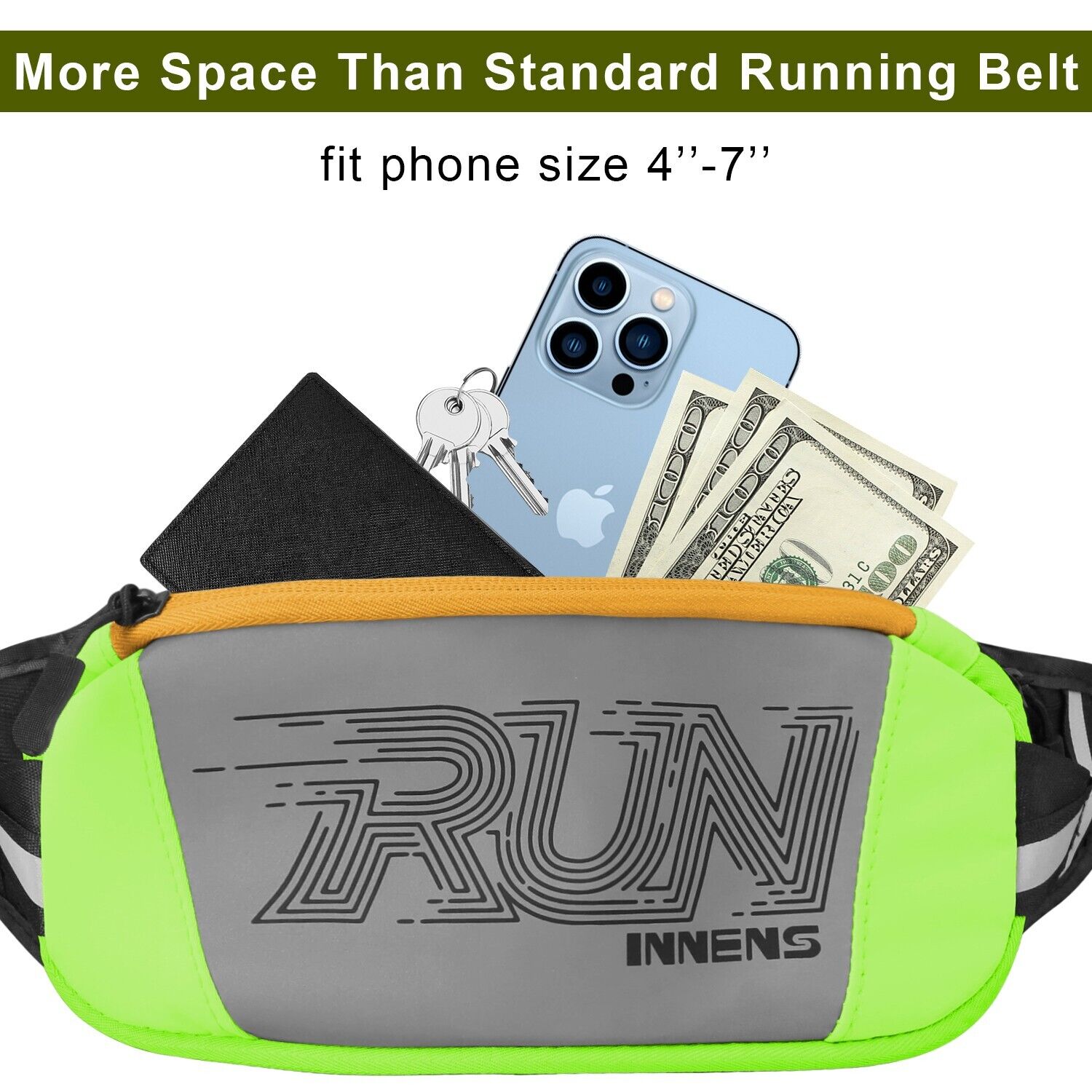 Waterproof Running Belt Fanny Pack Waist Pouch Outdoor Camping Hiking Zip Bag