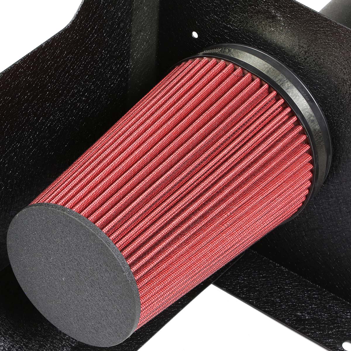 DNA Motoring CAIP-3-HS-YUKON07-BKBK For 2007 to 2008 Chevy Silverado GMC Sierra GMT900 Black Coild Air Intake+Heat Shield+Filter