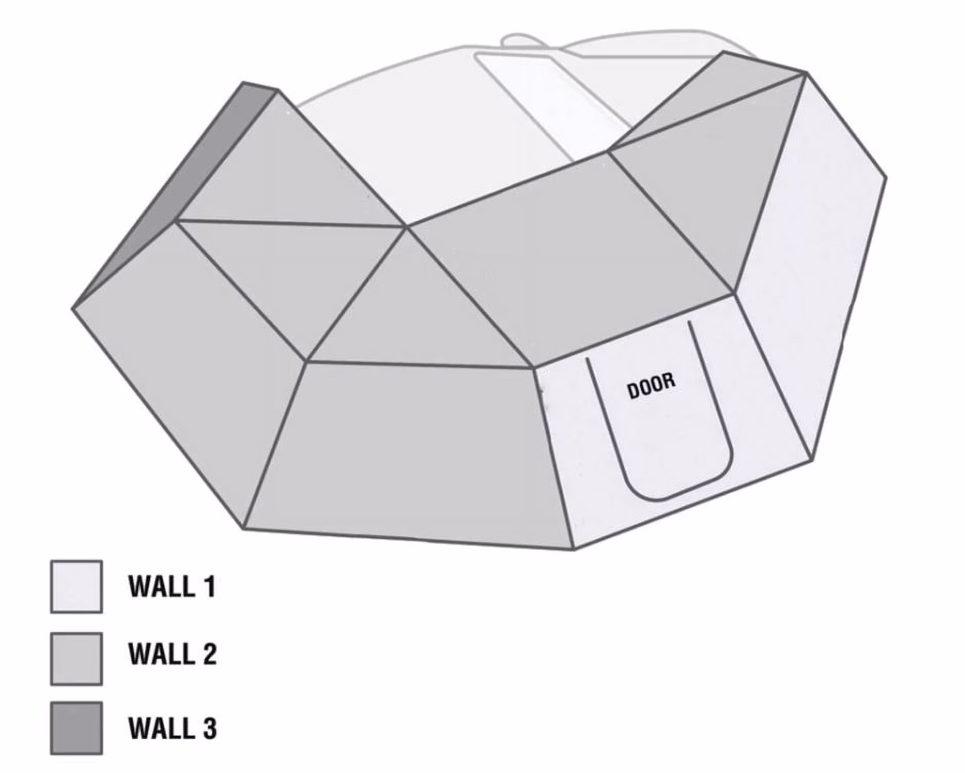 Nomadic Awning 270   Side Wall 1