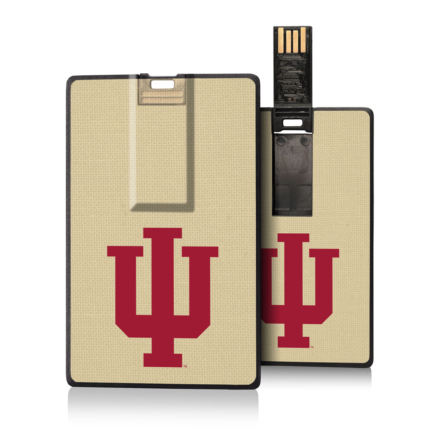 Indiana Hoosiers Solid Credit Card USB Drive 16GB