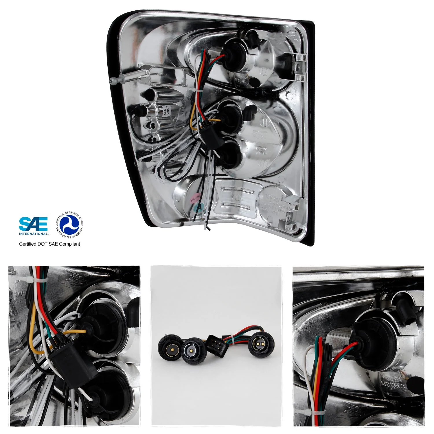 AKKON - For Jeep Grand Cherokee Sport SUV Rear Tail Lights Signal Brake Lamps Smoked Pair Left + Right Set