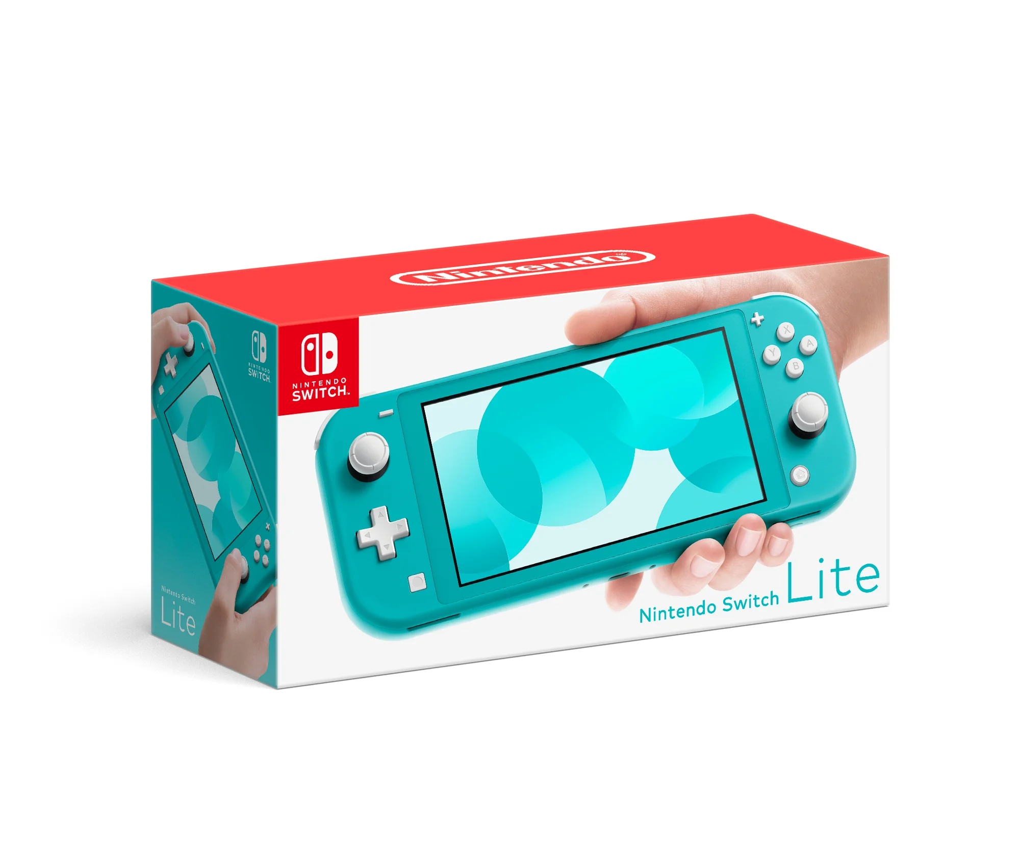 Nintendo Switch Lite (Turquoise) Bundle with Super Mario Odyssey and 6Ave Cloth