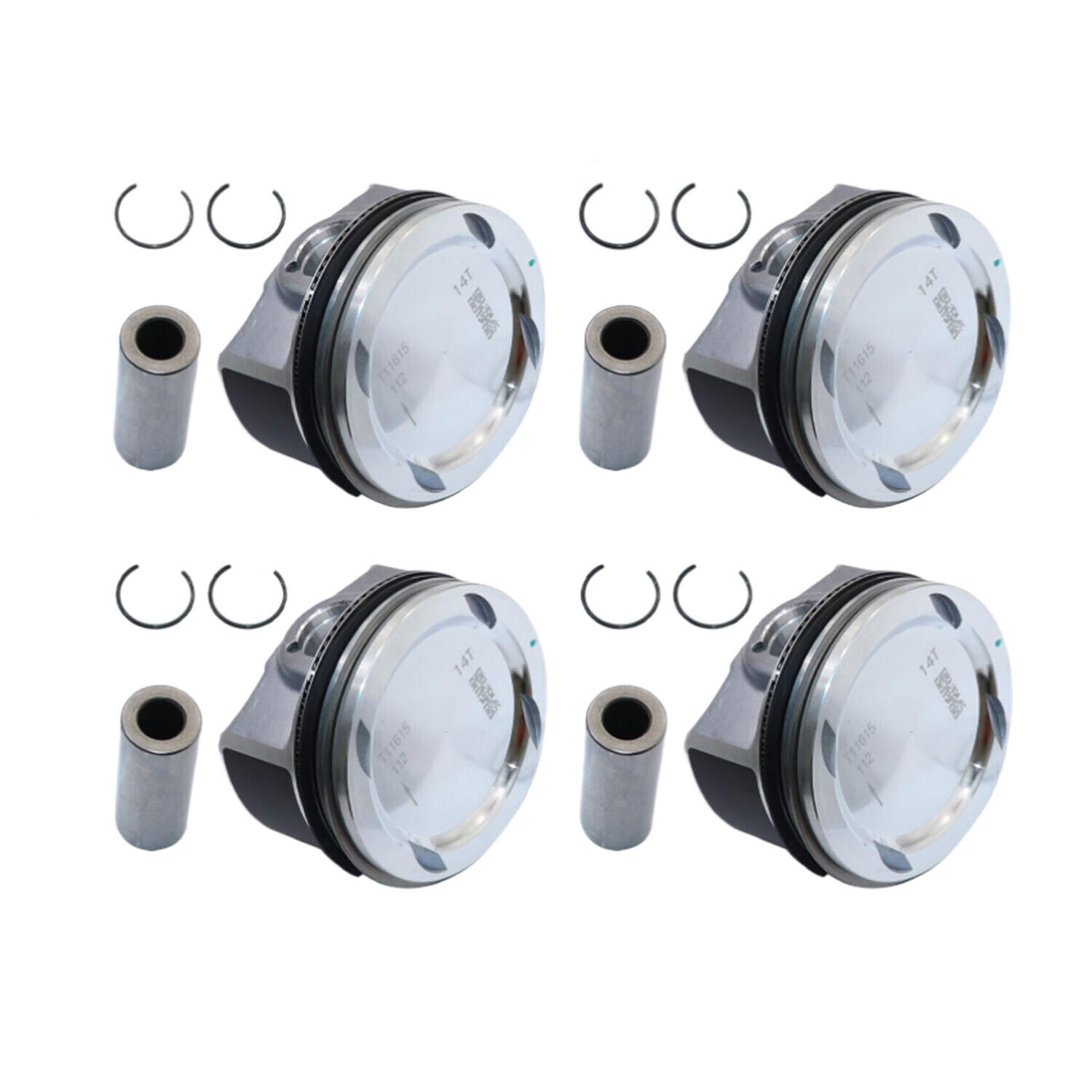 NEW Engine Piston & Pin & Snap Ring Kit for Chevy Cruze Sonic Trax Encore 2011-2021 1.4L