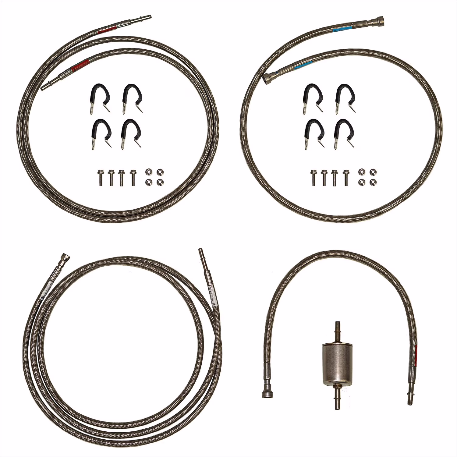 JEGS 13655 Quick-Fix Complete Fuel Line Kit 2001-2003 GM 2500 HD 3500 Regular Ca