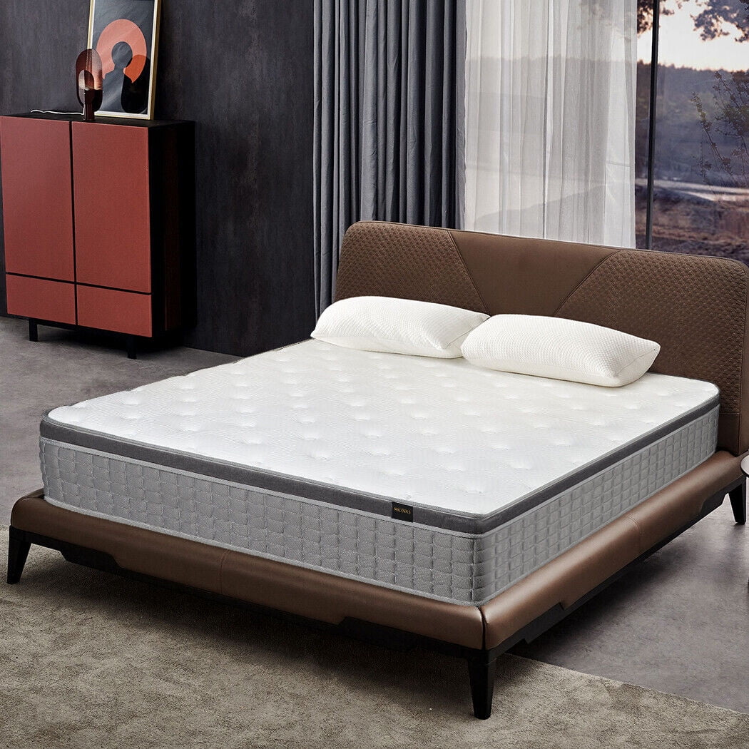 MICOOLS 14 inch Hybrid Mattress in a Box Spring Gel Memory Foam,Full Mattress