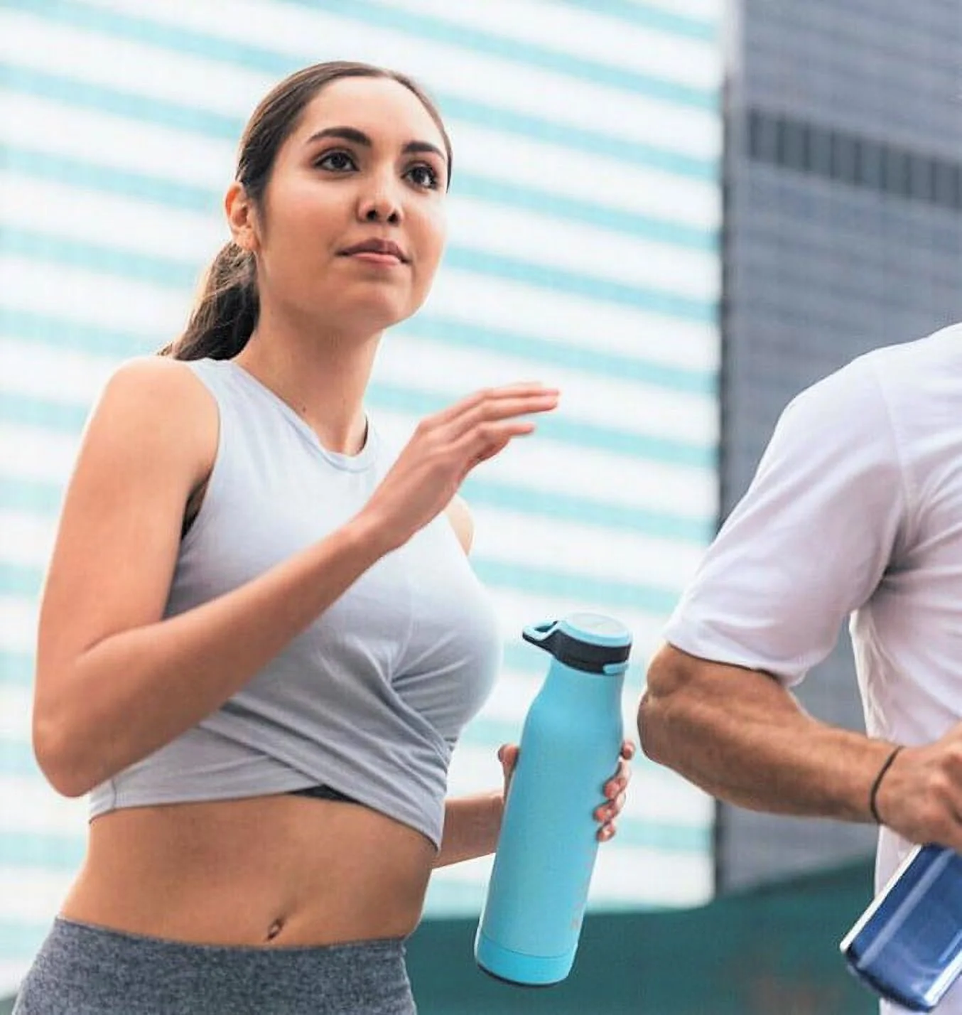 ZULU Ace 24oz Stainless Soft Chug Water Bottle BLK + BLU