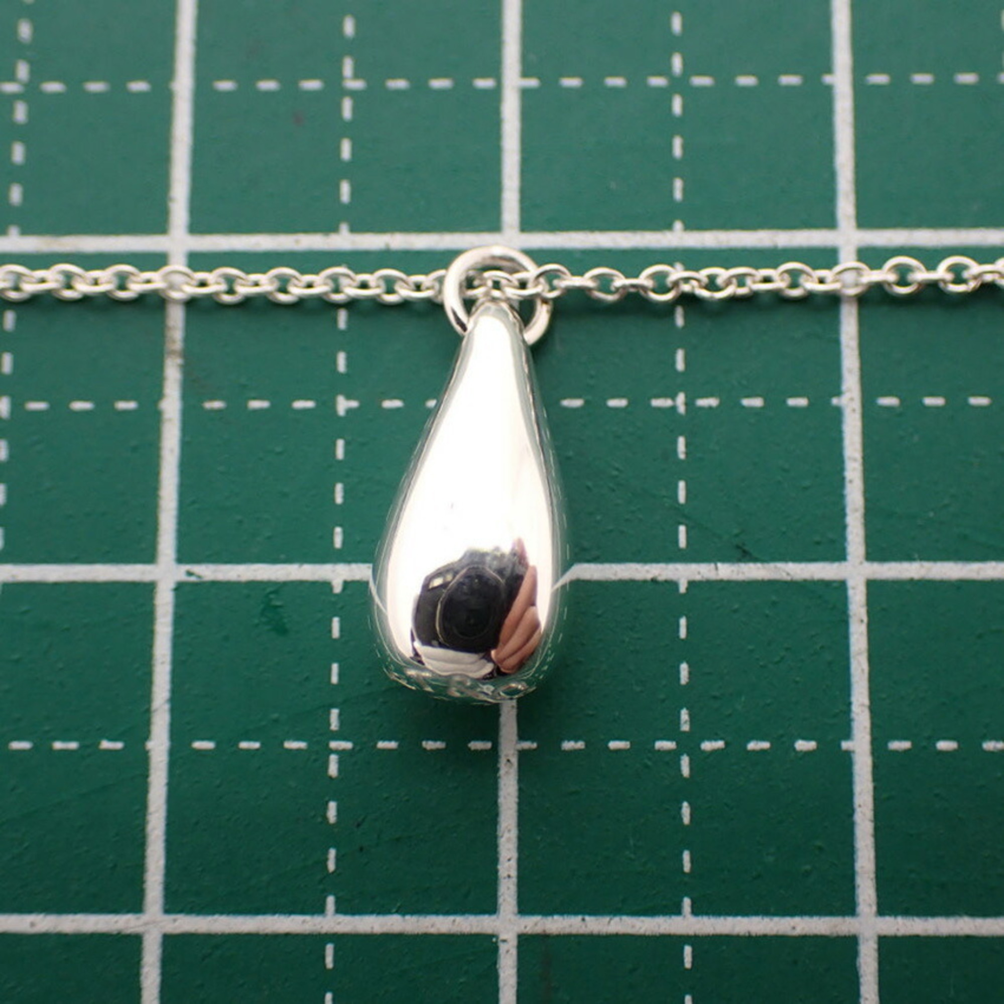 Pre-Owned TIFFANY/ Tiffany 925 teardrop pendant / necklace (Good)