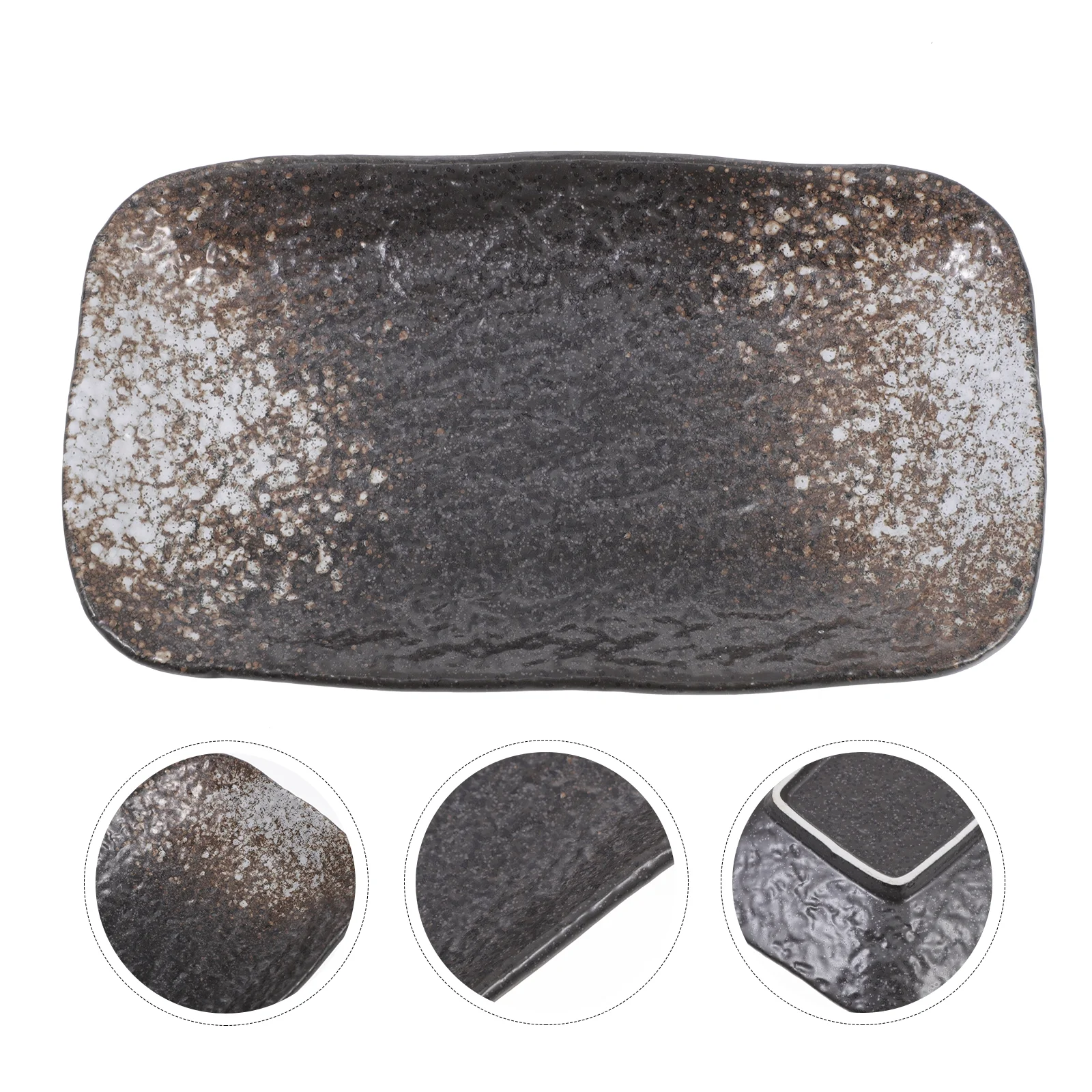 OUNONA Plate Serving Sushi Dish Maker Ceramic Dishes Plates Appetizer Platter Dessert Sauce Vinegar