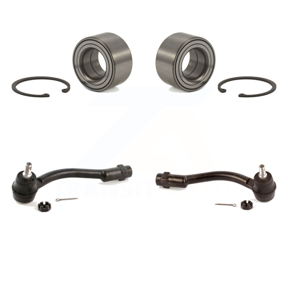 Transit Auto - Front Wheel Bearing And Tie Rod End Kit For 2006-2011 Hyundai Accent K77-100053