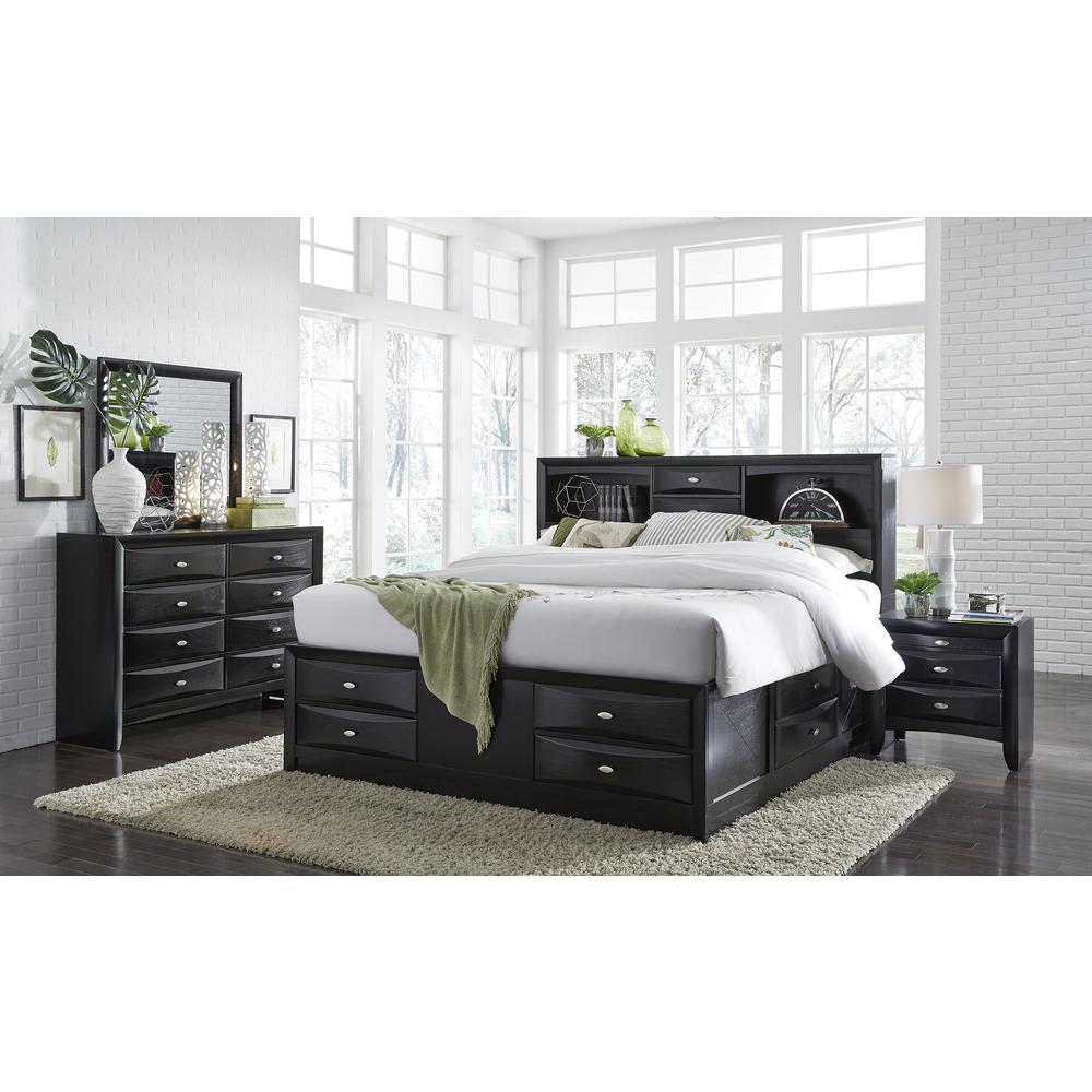 Global Furniture USA Linda Contemporary Black Dresser