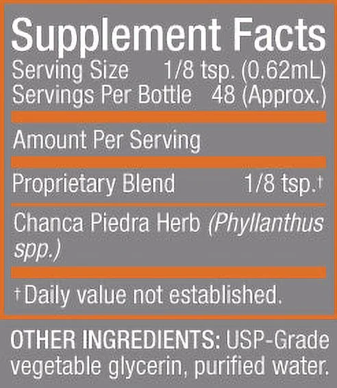 Cedar Bear Chanca Piedra - a Liquid Herbal Supplement That Helps Clear Gallbladder and Kidneys, Supports Hepatic, Cardiovascular, Respiratory and Digestion 4 fl oz / 120 ml