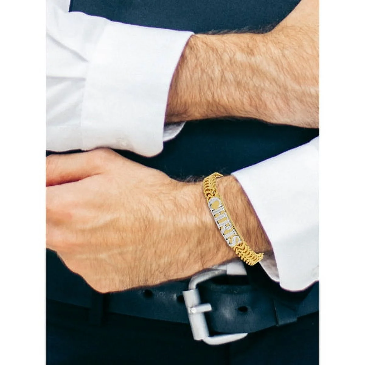 Personalized Sterling Silver or 14K Gold Plated Sterling Silver 9-inch 