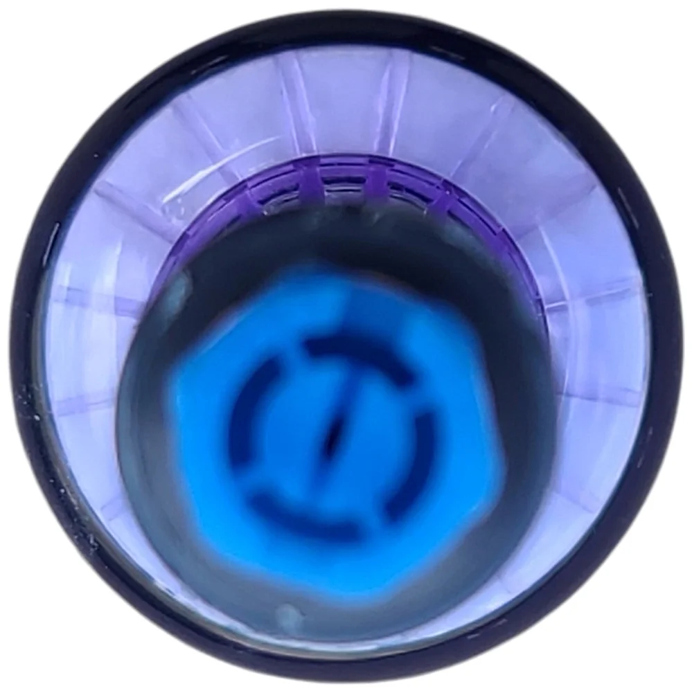 The Detailers Delite Inline peanut style refillable capsule filled with MB6040 Ion-Exchange Resin with ¾” Garden Hose supply connection and an 80 Degree Spray Angle rinse nozzle purified spray water b