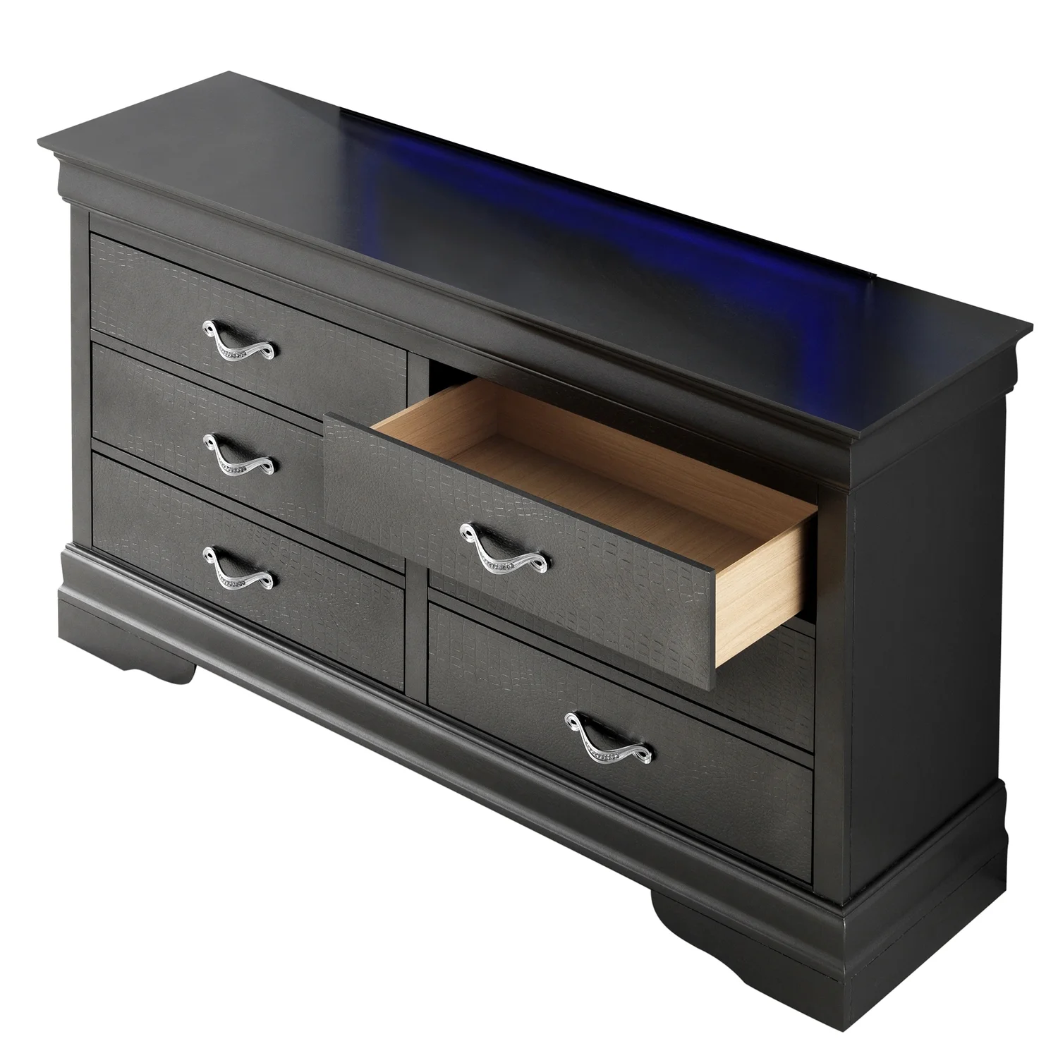 LYKE Home Dresser , Metalic Black