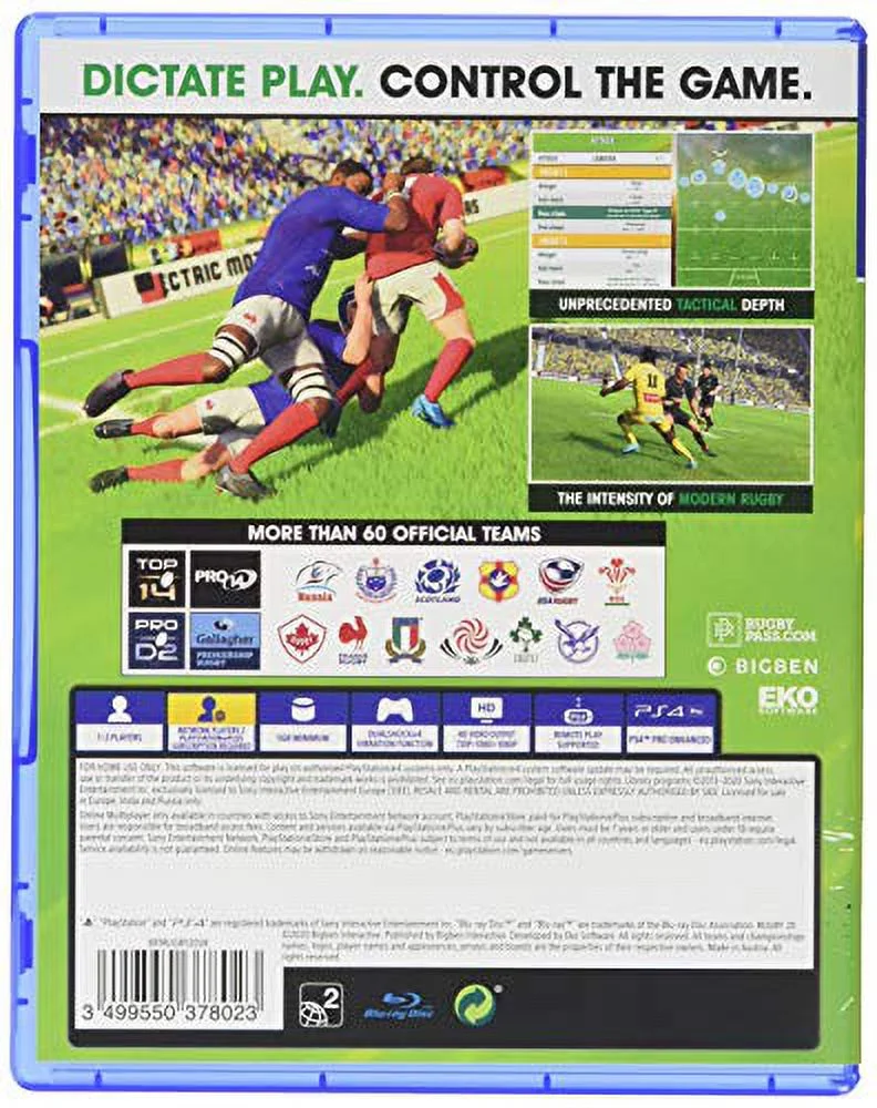 Rugby 20 - Sony PlayStation 4