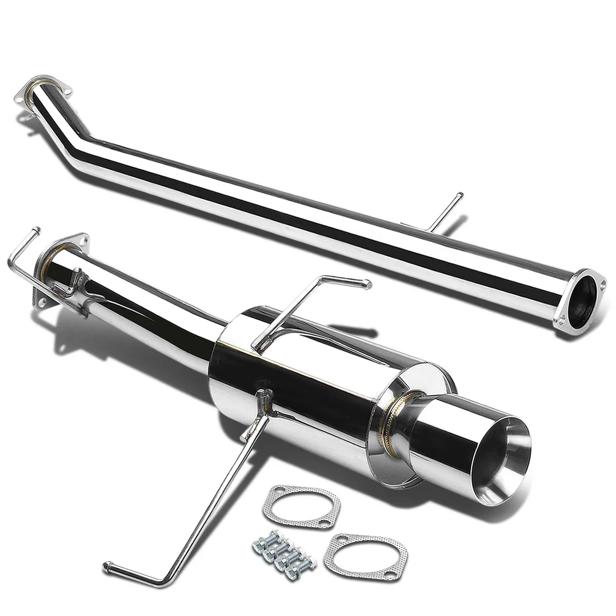 DNA Motoring CBE-NS14-NRT For 1995 to 1998 Nissan 240SX S14 Stainless Steel 4