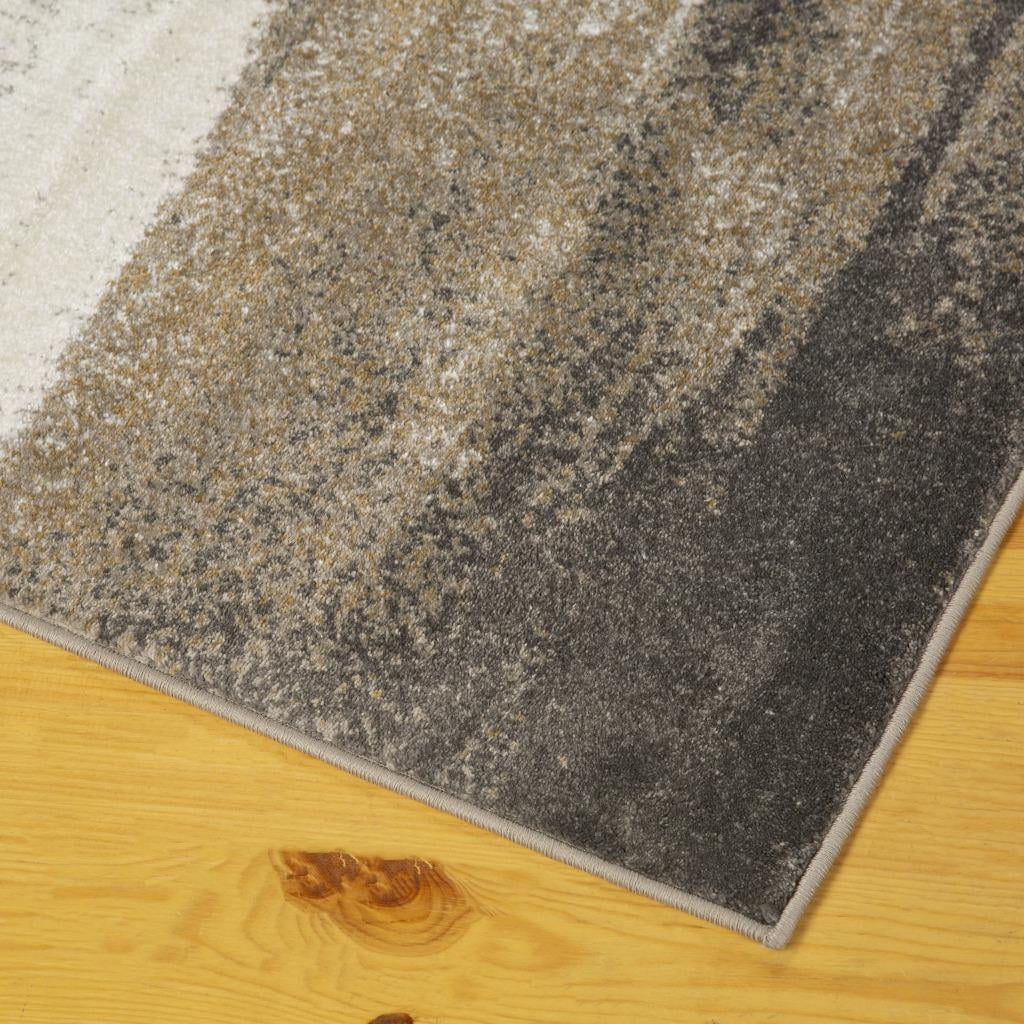 Luxe Weavers Abstract Brushstrokes Area Rug Beige 8x10, Soft Accent Carpet