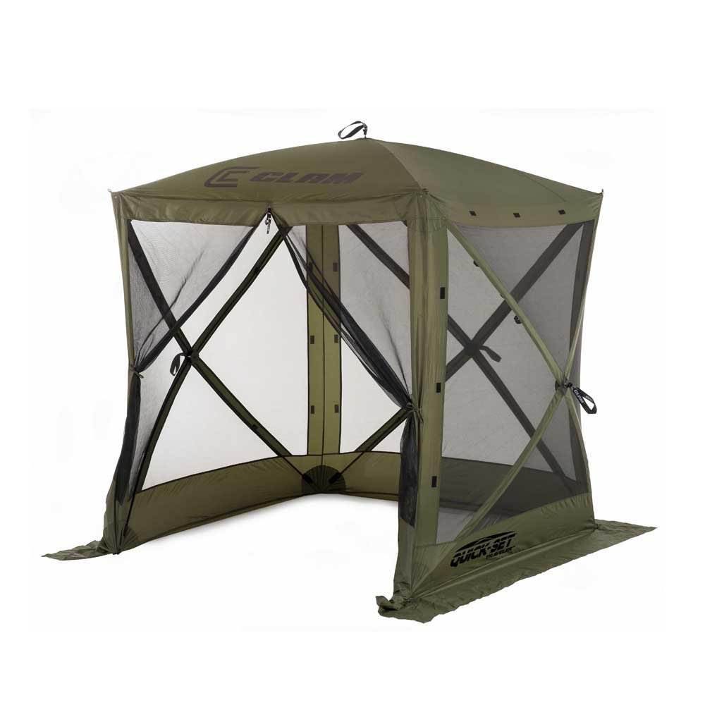 Clam Quick-Set Traveler Outdoor Screen Shelter w/Wind Panels (2 Pack), Green