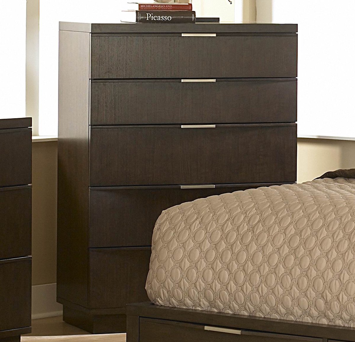 Home Elegance Cologne 36 Inch Chest in Smoky Brown