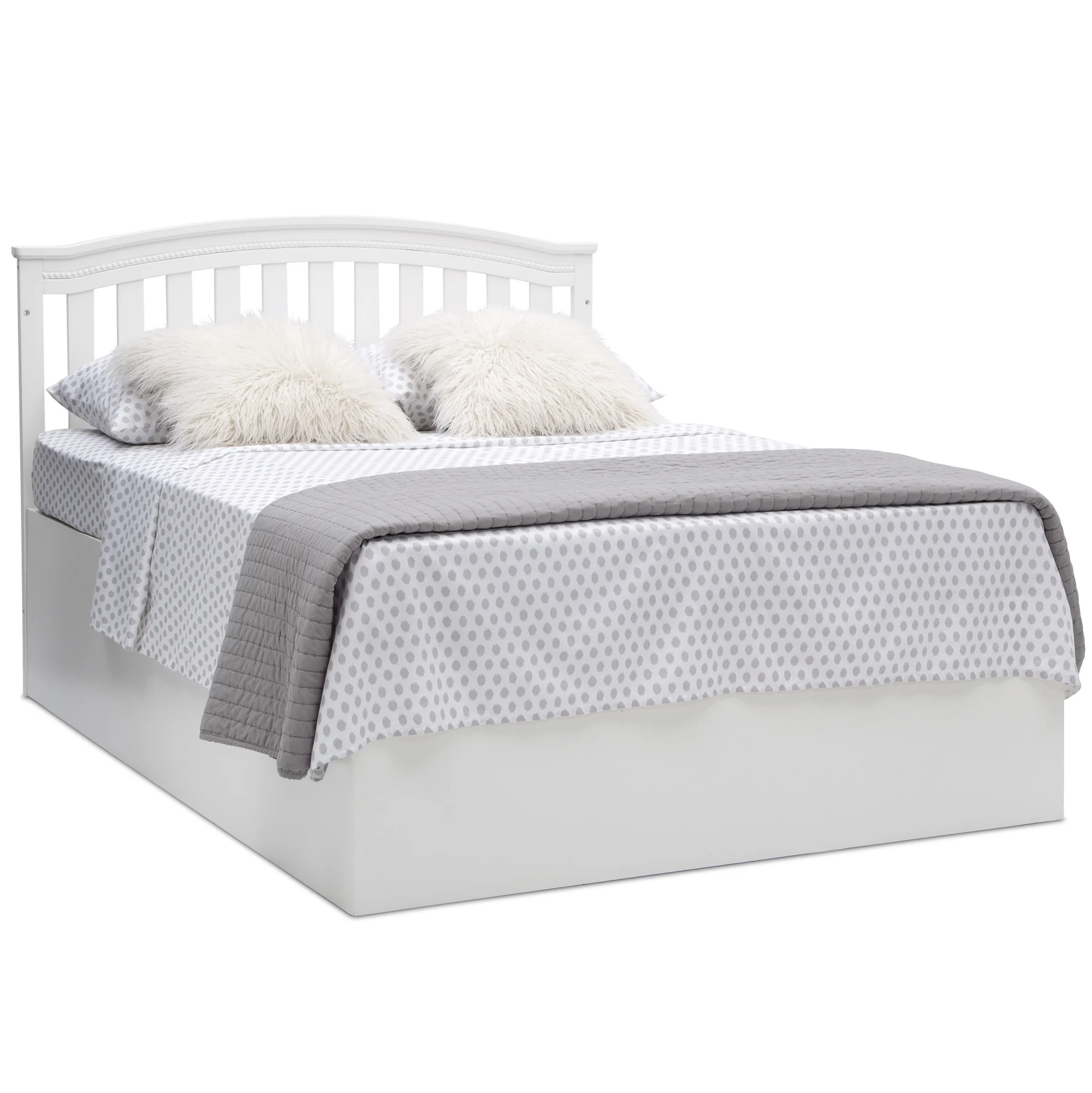 Delta Children Waverly 6-in-1 Convertible Baby Crib, Bianca White