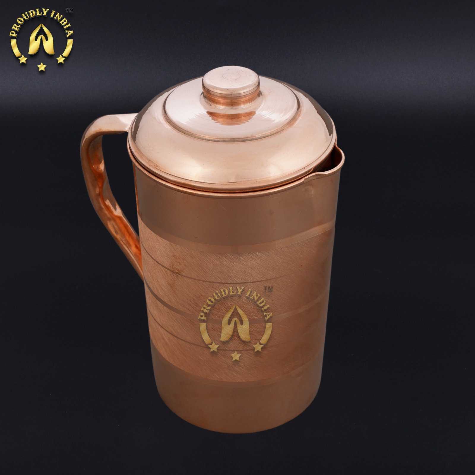 Proudlyindia Copper Jug, Copper Water Pitcher, Antique Copper Jug, Pure Copper Jug, Tamba Jug Online