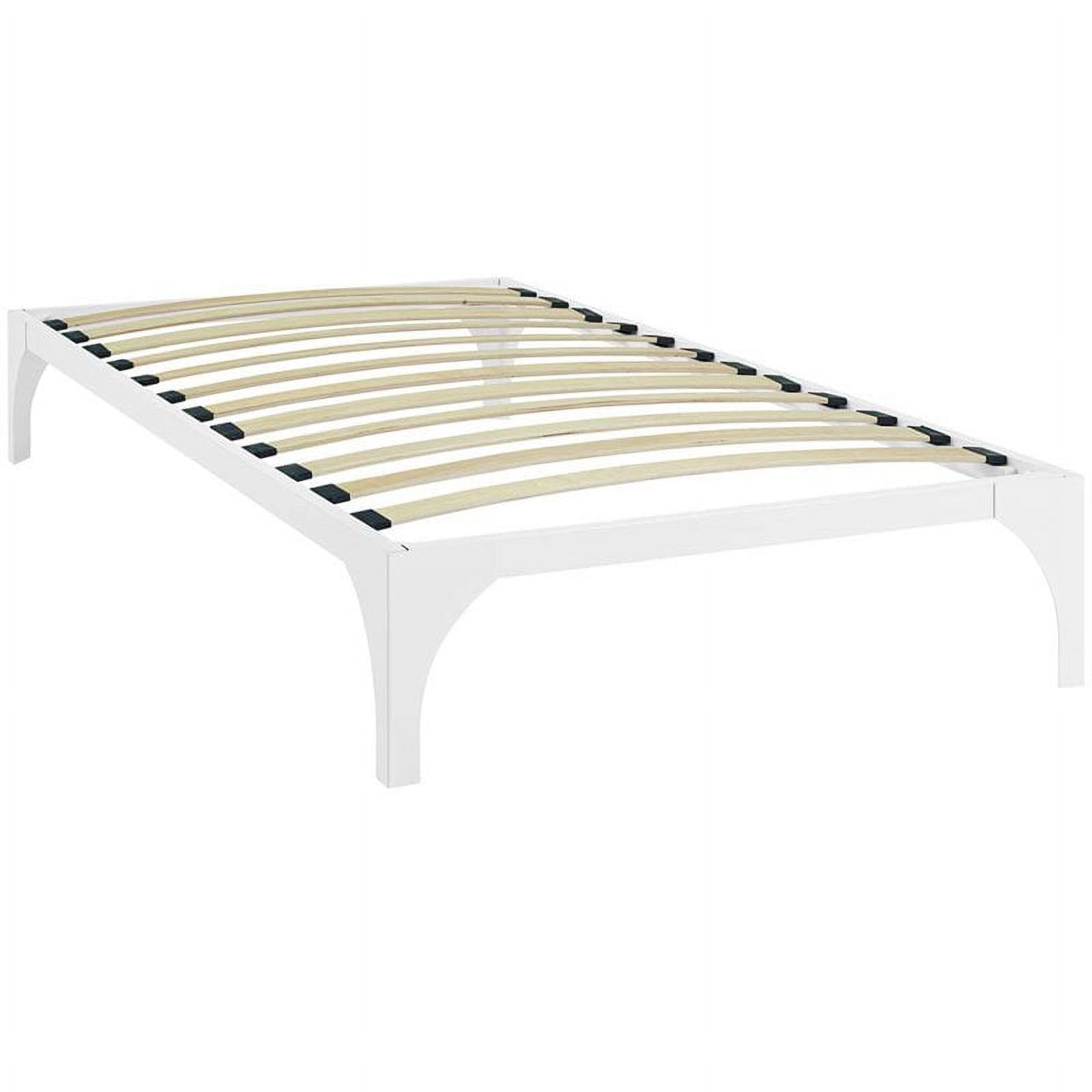 Pemberly Row Modern / Contemporary Twin Platform Bed in White