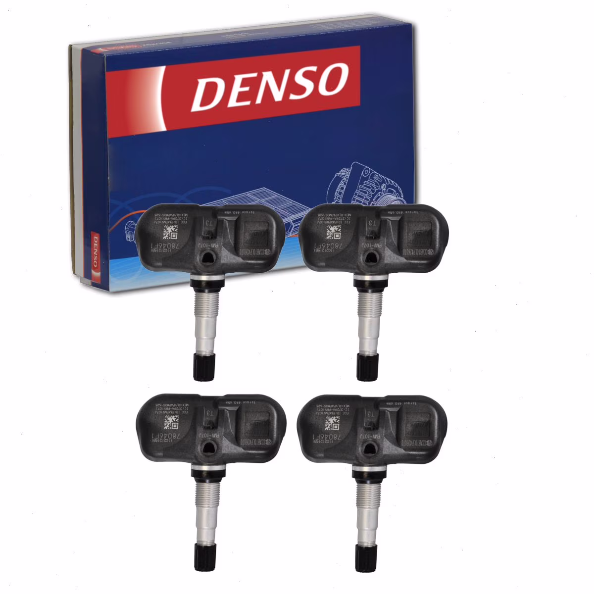 4 pc DENSO TPMS Sensors compatible with Toyota Prius 2006-2015