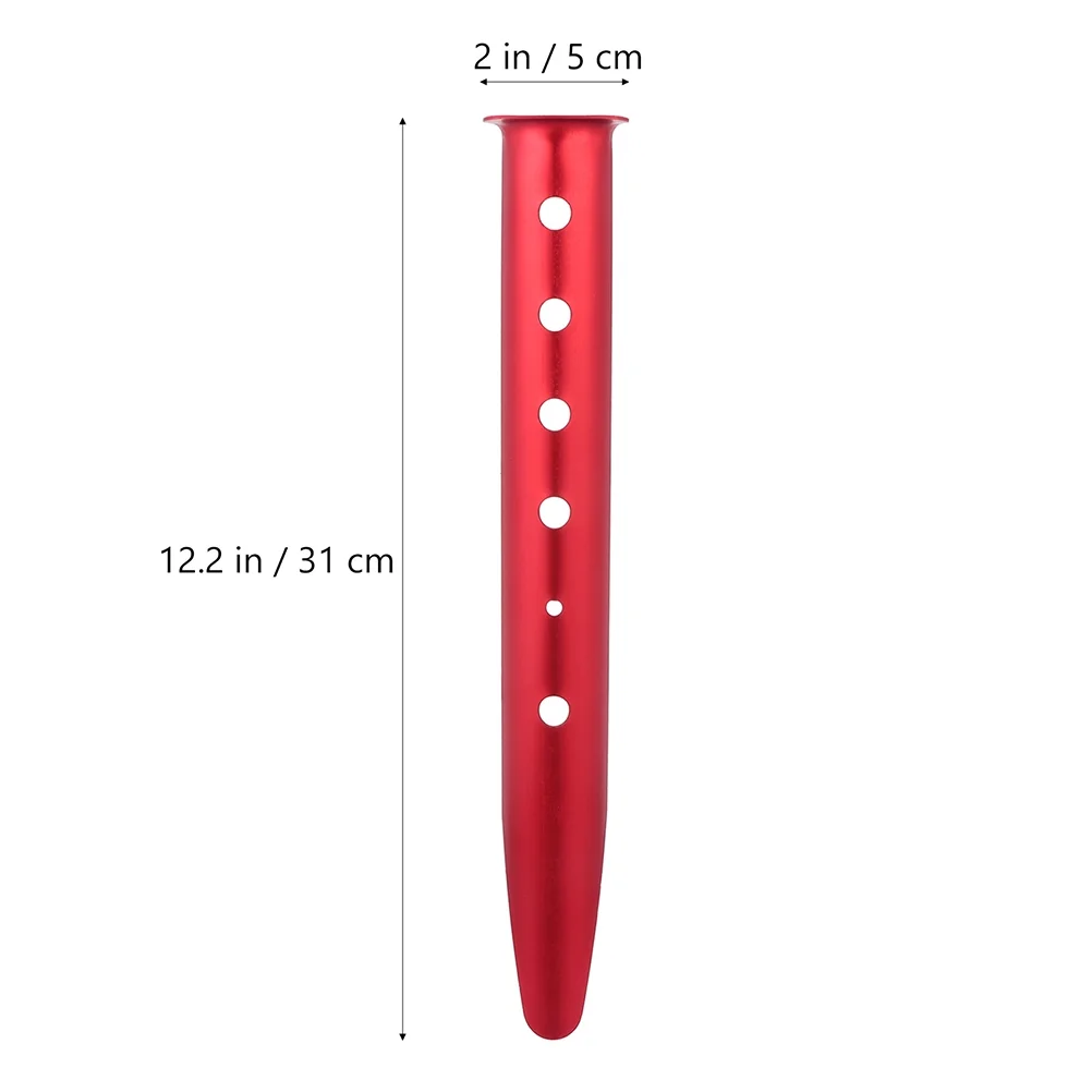 NUOLUX 6PCS Tent Nail Aluminium Alloy Stake Outdoor Travel Tent Sand Ground Accessory