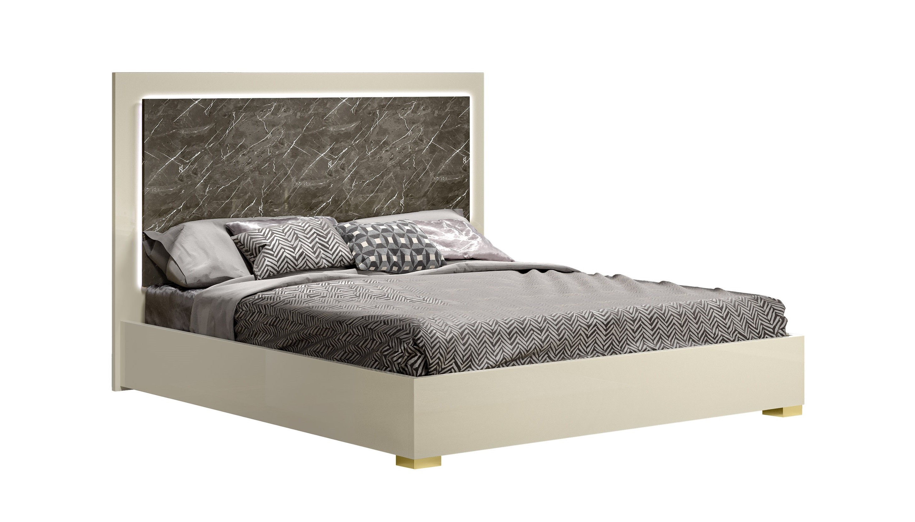 J&M Furniture Sonia Premium Bedroom with 6 piece queen bed, chest, dresser, mirror and 2 nightstand , queen bedroom set
