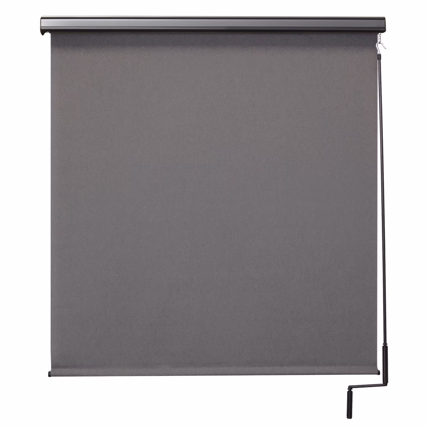 Keystone Fabrics Premium Outdoor Patio Sun Shade with Valance 10ft Wide (Gray)