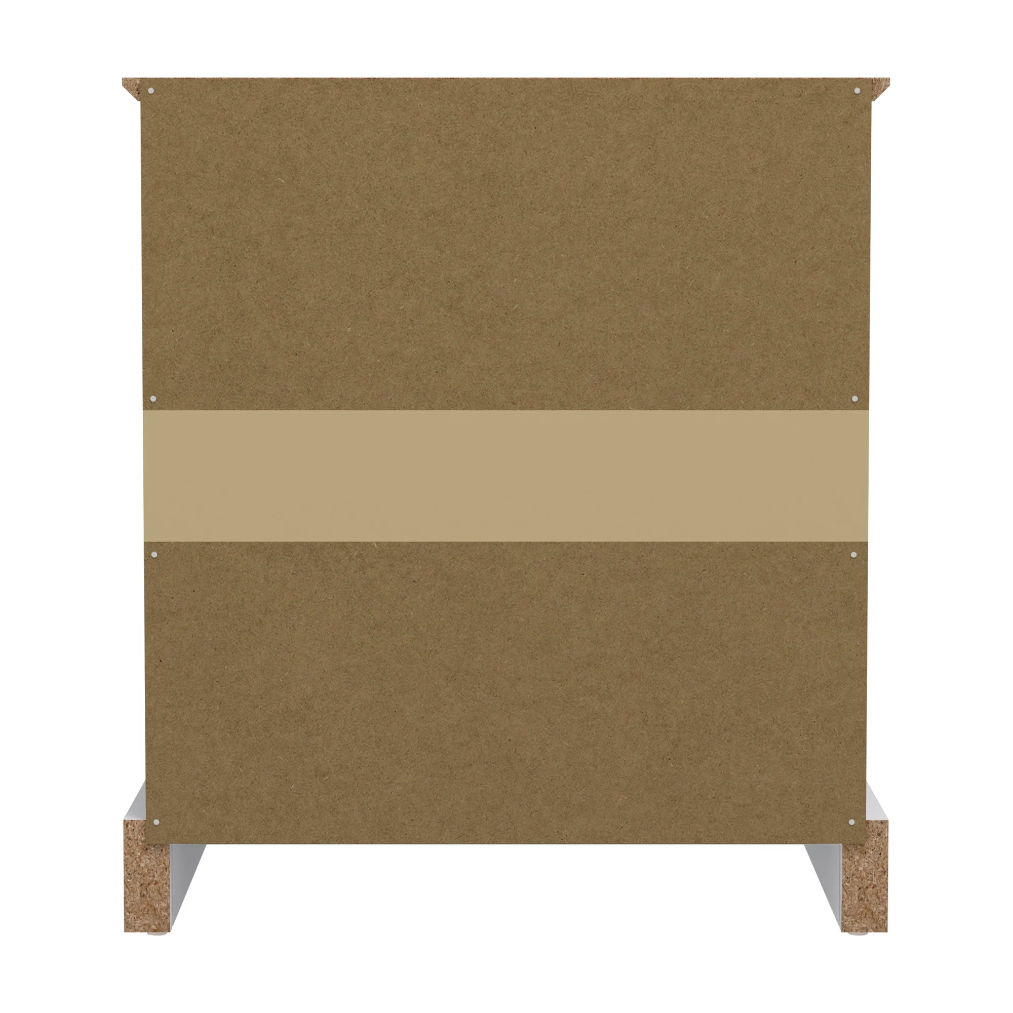 Hillsdale Campbell Wood 2-Drawer Kids Nightstand, White